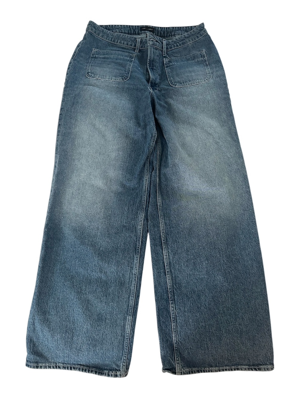 Free Assembly Wide Leg Blue Denim Jeans